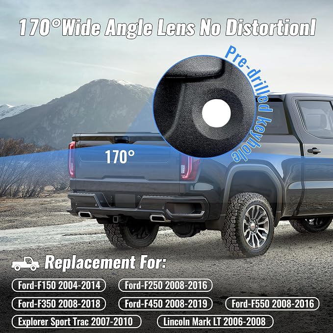 AHD 720P W/Tailgate Handle Reverse Rear View Backup Camera for Ford Pickup