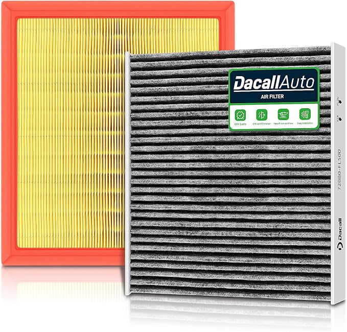 Cabin and Engine Air Filter Combo for 2020-2025 Subaru Outback, 2018-2024 Crosstrek, 2019-2025 Ascent, 2017-2026 Impreza, 2020-2025 Legacy, 2025-2026 Forester. Replace 72880-FL500,16546-AA16A