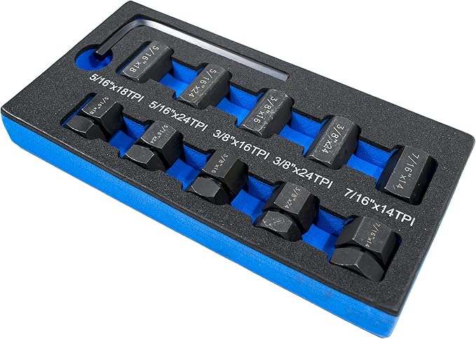 Tool Guy Republic 10 PC Stud Remover and Installer Kit (HT-1545 SAE)