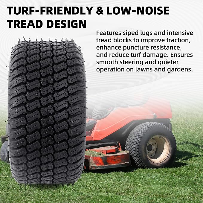 AR-PRO (2-Pack) 16x7.50-8 Tires, 4PR Tubeless Tires Compatible with Riding Lawn Mowers, Garden Tractors, Golf Carts, and Yard Equipment