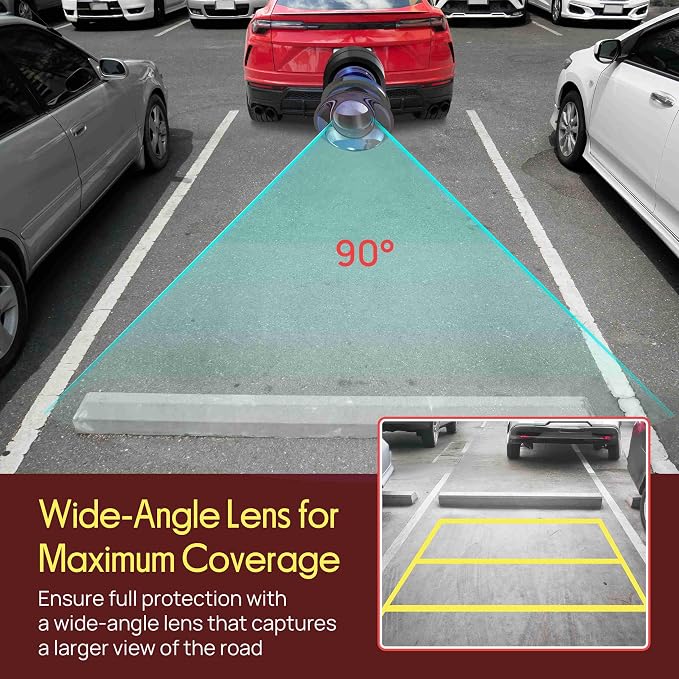 Flush Mount Rear View Camera - Marine Grade Waterproof 1.25'' Cam Built-in Distance Scale Lines Backup Parking/Reverse Assist IR Night Vision LEDs w/ 420 TVL Resolution & RCA Output - Pyle PLCM22IR