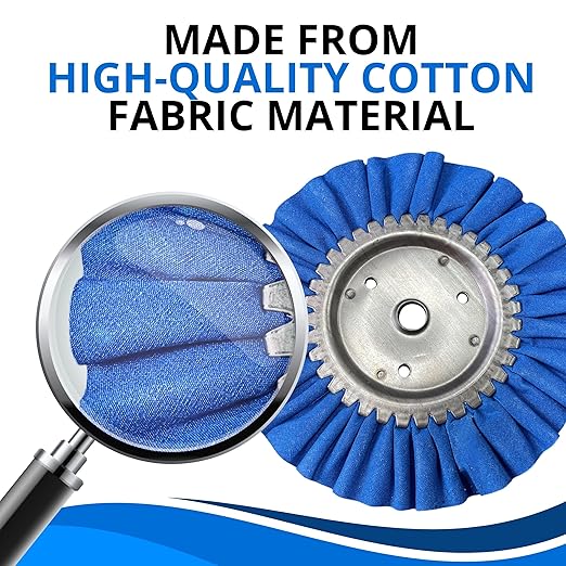 8 Pack Aluminum Polishing Kit - 8 Inch Buffing Wheel Rake for Angle Grinder Metal Polishing Wheel for Mirror Finish Aluminum Buffing Wheel Kit and Polishing Compound