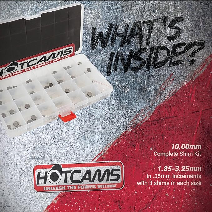 Hot Cams 10.00mm Complete Valve Shim Kit HCSHIM31 for Various KTM Adventure Street Super Duke & Enduro Dirt Bikes