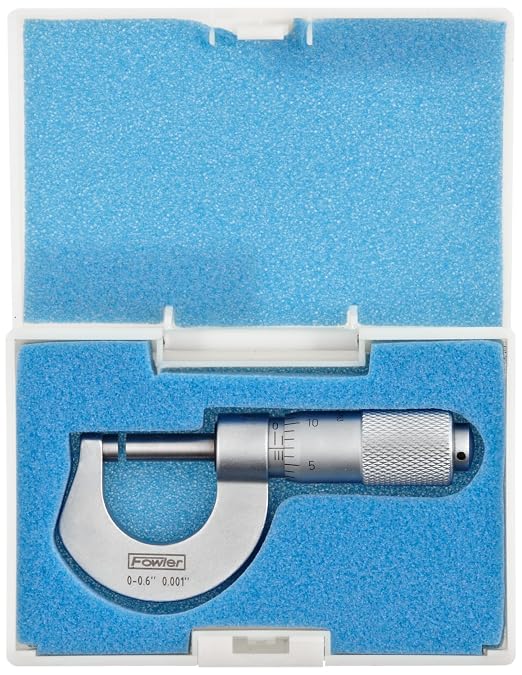 Fowler 52-230-000-0, Pocket Sized Outside Micrometer with 0-0.600" Measuring Range