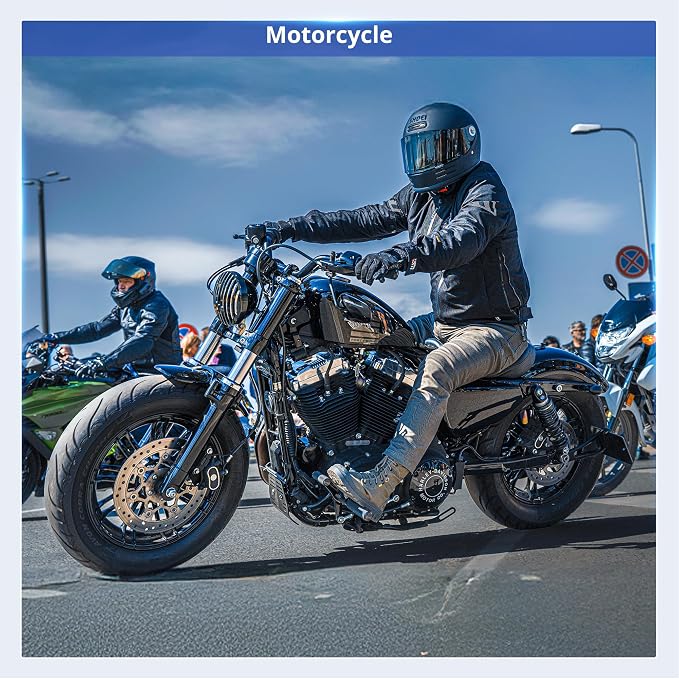 TYKOOL YTX14L-BS [- +] Lithium Battery 480 CCA for Harley Davidson Sportster 883 1200 Iron 48 XL XLH 2004-2023 Street 500 750 2014-2021 XR1200X BRP Seadoo Spark | Digital SOC Display IP67 Waterproof