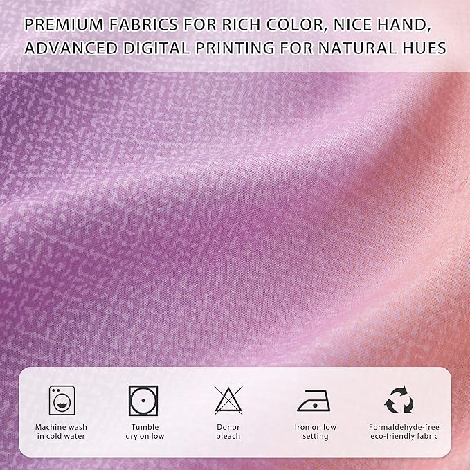 XiDi Girls Curtains for Bedroom 63 Inch Length 2 Panels Pink Yellow Purple Rainbow Blackout Curtains for Little Girl Kids Room Decor Living Room, Princess Unicorn Wall Decals Grommet Drapes 52x63
