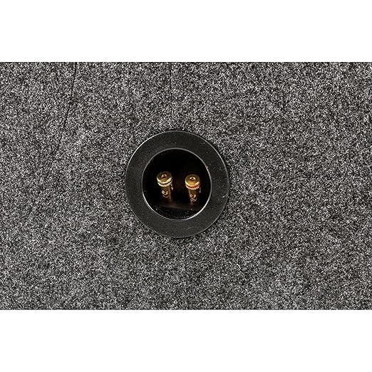 Q Power 12 Inch Heavy-Duty Single Sealed Carpet Covered Durable Car Audio Vehicle Subwoofer Enclosure Woofer Box, Charcoal Gray