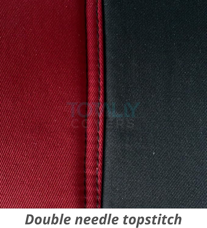 Totally Covers Compatible with 1990-2000 Mazda MX-5 Miata Seat Covers: Black and Burgundy (22 Colors) Bucket