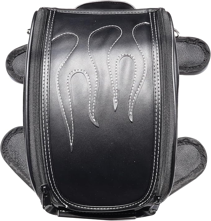 Universal Motorcycle Tank Bag Waterproof with Heavy Duty Strongest Magnetic Mount Gas Tank Bag Tool Bag Saddlebags for Harley Sportster Fatboy Dyna Softail Touring Honda Yamaha Suzuki Kawasaki