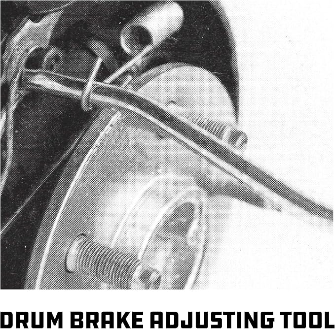 Powerbuilt Brake Service Set, 15 Piece, Remove Springs, Adjust Vehicle Drum Brakes, Spread Disc Pads, Piston Tool, Vehicle Repair Kit 948007