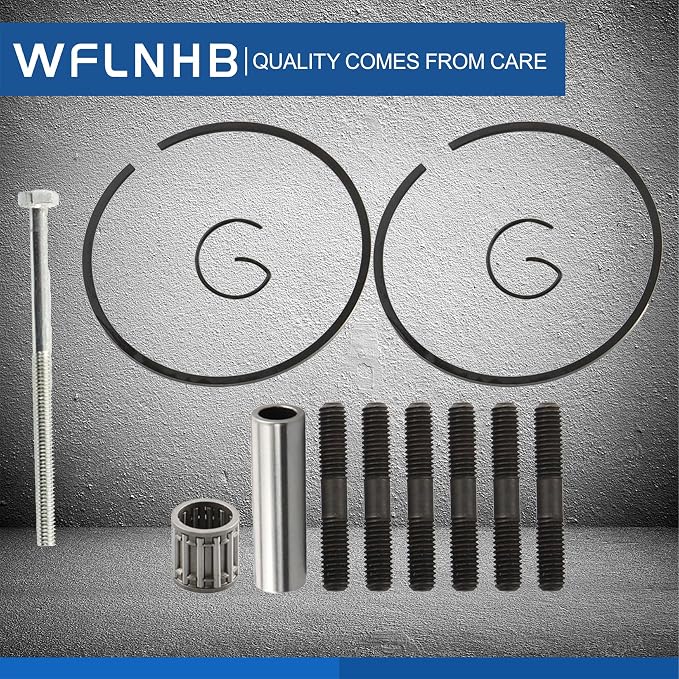 WFLNHB Cylinder Carburetor Piston Gasket Top End Kit Set | Replacement for Yamaha Blaster 200 YFS200