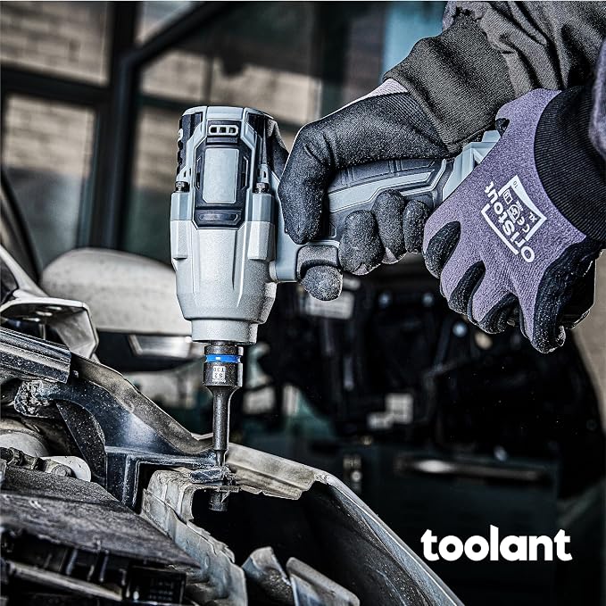toolant Torx T55 Impact Bit Socket Set 12pcs,1/2" S2 Steel Air Drive Star Sockets, Long High Impact Bits,Professional Mechanic & Automotive Repair Socket Set