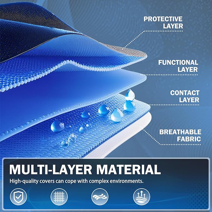 Car Cover Waterproof All Weather Outdoor Windproof Dustproof UV Protection Fit Tuck Cover Tacoma, Tundra, Titan, F-150, RAM 1500, Silverado 1500, Sierra 1500 etc.