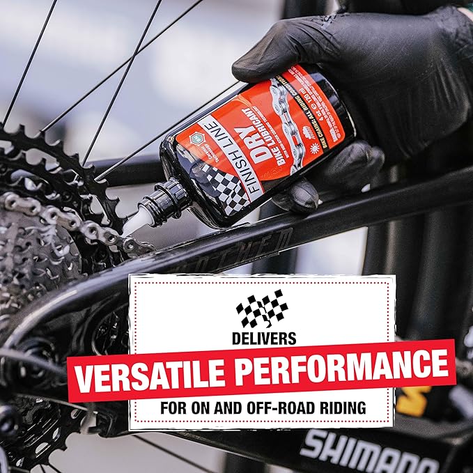 Finish Line Dry Bike Chain Lube – Ceramic Dry-Film Lubricant – Dirt & Dust Resistant