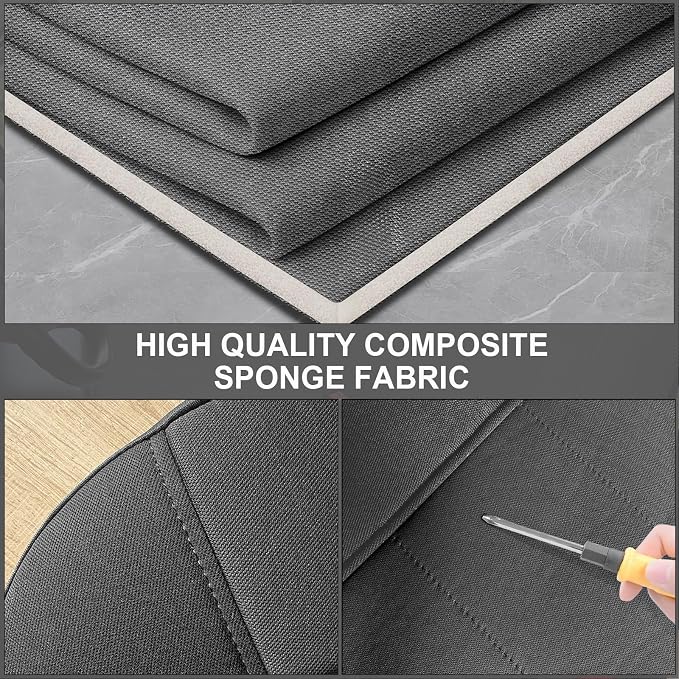 SAPUBK Rear Seat Covers Replace for 1999-2006 Chevy Silverado LT Double Cab 60/40 Split Seat, Knitted Fabric Composite Soft Foam Lining Airmesh Breathable Seat Cover