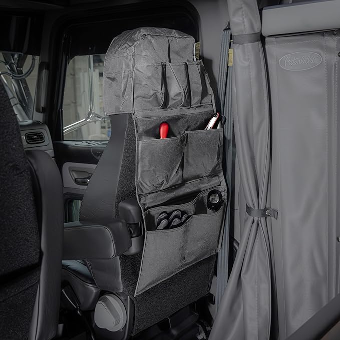 RoadPro RPSB-14BK Seat-Back Organizer Travel Essentials - Black