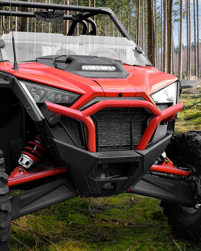 Combined Front Fascia for Polaris RZR PRO XP/XP 4 2020-2024 Accessories, Black PP Front Decoration Frame Combination Trim Panel for 20-24 RZR PRO, Replace #5455177-070
