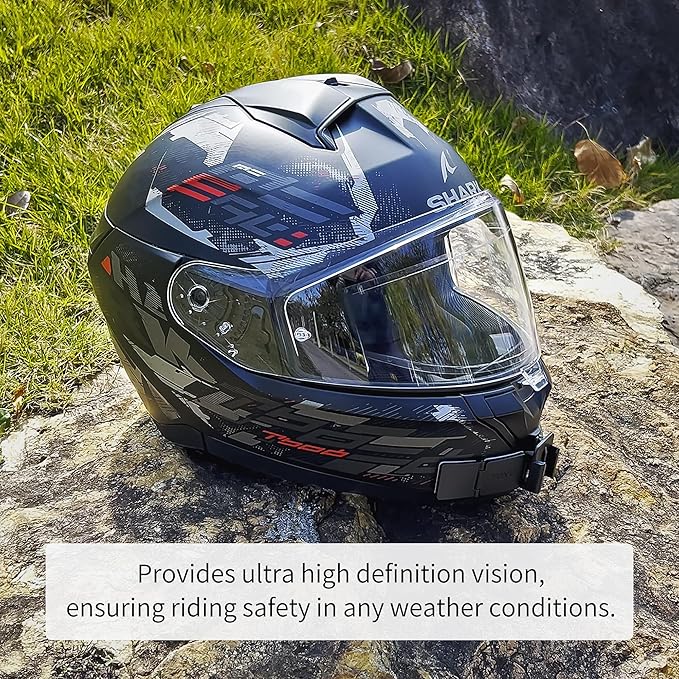Universal Helmet Visor Anti-Fog Film + Rainproof Film - 2 PCS for Motorcycle Helmet Lens, Alternative to Insert Lens - Ultra HD Shield Films, Anti-Steaming, Safer Rides (Style B)