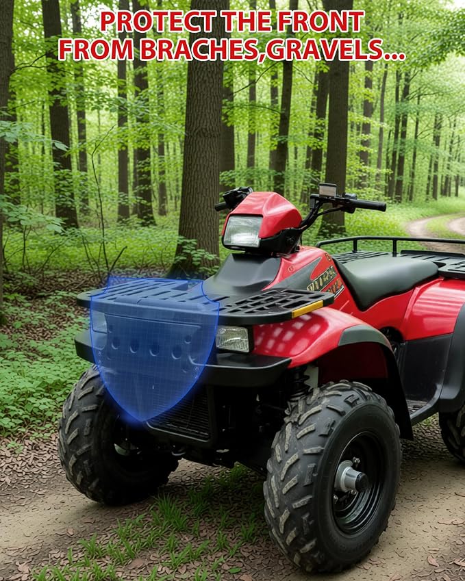 SAUTVS Front Fascia Plastic Front Body Bumper Grill for Polaris Sportsman 500 Xplorer Magnum 500 1995-2008 Accessories, Replace #5432155-070