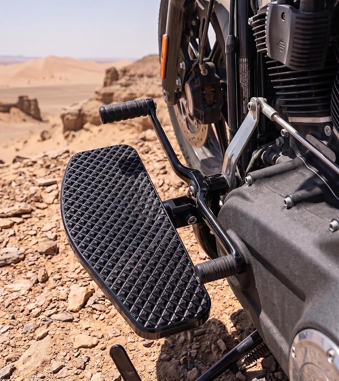8'' Mini Front Driver Footpegs Floorboards for Harley Softail Street Bob 114/ Fat Bob/Fat Boy/Low Rider ST/Sport Glide/Breakout/Slim 2018-2025 2026 Models