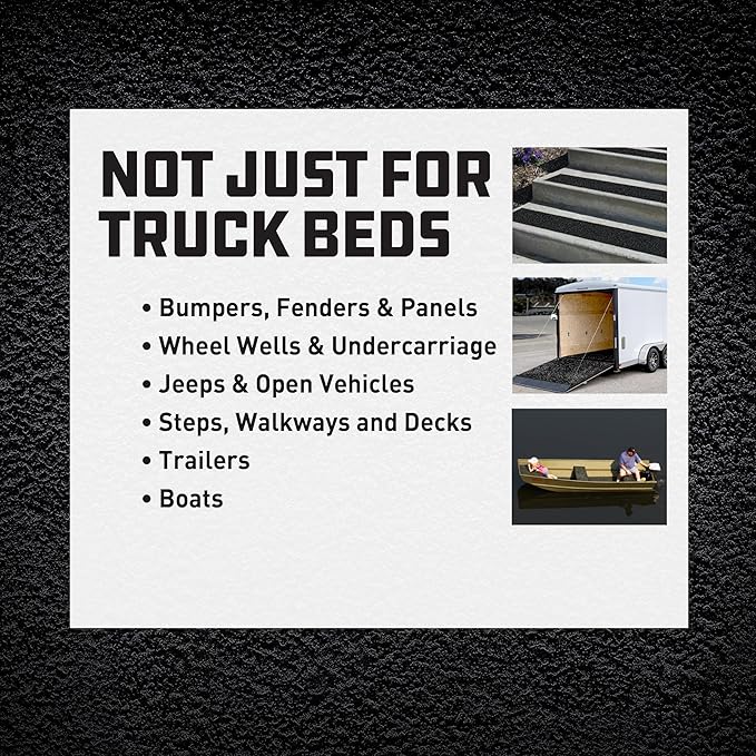 Herculiner Aerosol Spray Truck Bed Liner, 15 Ounce Spray Can, Black, Textured, Suitable For All Truck Beds, 6-7 sq ft Coverage
