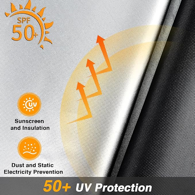 EVRBUL 3-Wheel Vehicles Cover Dustproof and Waterproof Full Motorcycle Cover Compatible with Can-Am Ryker 600 Ryker 900 Ryker Sport Ryker Rally Edition Fit up to 103"