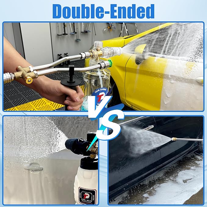 Tool Daily Foam Cannon, Dual Lance Pressure Washer Wand for Foam Cannon