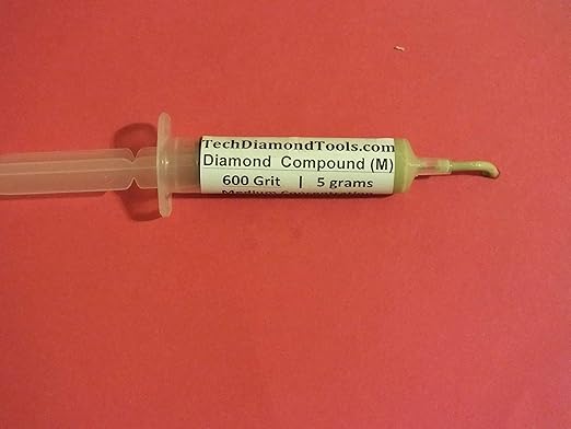 TechDiamondTools Kit of 3 Diamond Lapping Paste Polishing Compound USA Made 400 600 1050 Grit Lapidary Paste for Rock Glass Metal in Three Concentrations of Diamond Powder (Medium 25% Concentration)