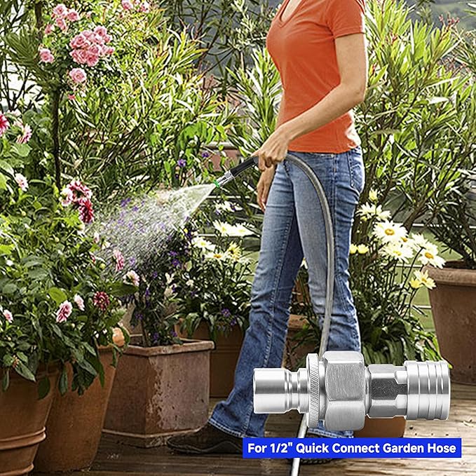 Tool Daily Garden Hose to Pressure Washer Adapter, Foam Cannon with 1/4 Inch Quick Connector