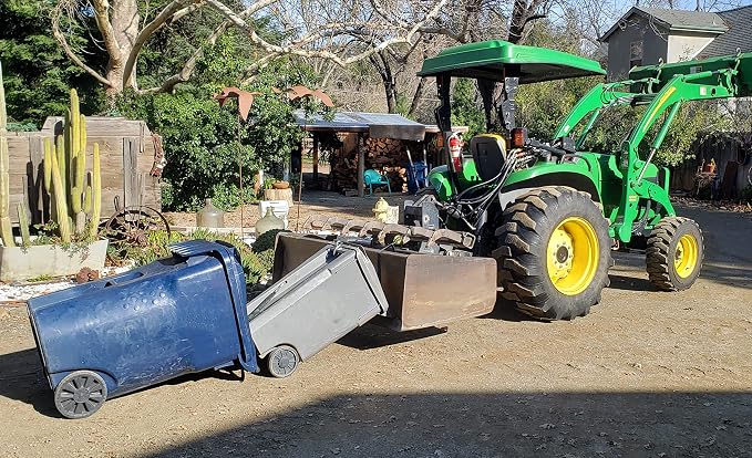 Cart to Cart Strap for Garbage Can Hauler System, No Hitch Required Vehicle Connector for Multiple Trash Cans, Nylon Webbing Utility Strap for Cars, ATVs, Lawn Mowers & Tractors