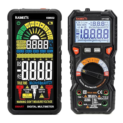 KAIWEETS HT118E Digital Multimeter, KM602 Smart Multimeter Rechargeable