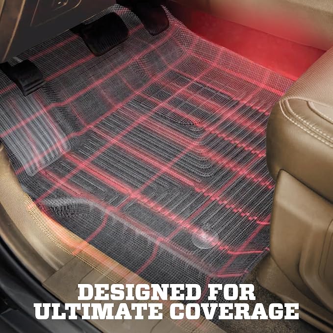 Husky Liners Weatherbeater Floor Mats | Fits 2014-2018 Chevrolet Silverado & GMC Sierra 1500 Standard CAB; 2015-2019 Silverado & Sierra 2500, 3500 Standard CAB | Center Hump, 1-pc Black - 83241