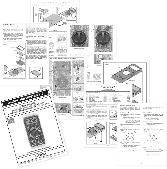 Elenco - Deluxe Full Function Digital Multimeter Kit [ M-2666K ]