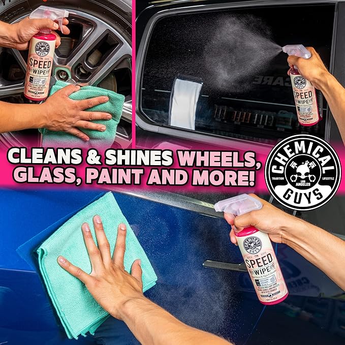 Chemical Guys WAC_202_16 Speed Wipe Quick Detailer, Safe for Cars, Trucks, SUVs, Motorcycles, RVs & More, 16 fl oz, Cherry Scent (Pack of 2)