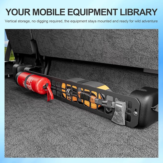 SZYANG Seat Bottom Divider Panel Compatible with 2015-2025 Ford F150 Under Seat Organizers Molle Panel Replacement for 2015-2025 F-150 Accessories