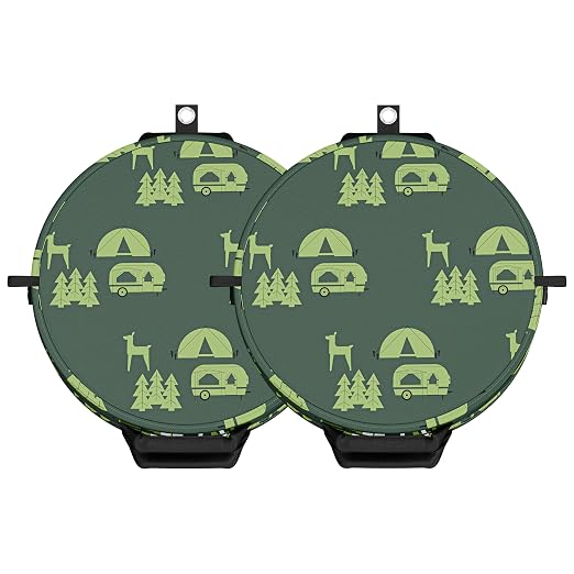 30 Gallon Collapsible Pop-Up Trash Can for RV's, Camping, Recycling, Yard Waste, Leaf Bag, Children Toy Bin (2 Trash Can)