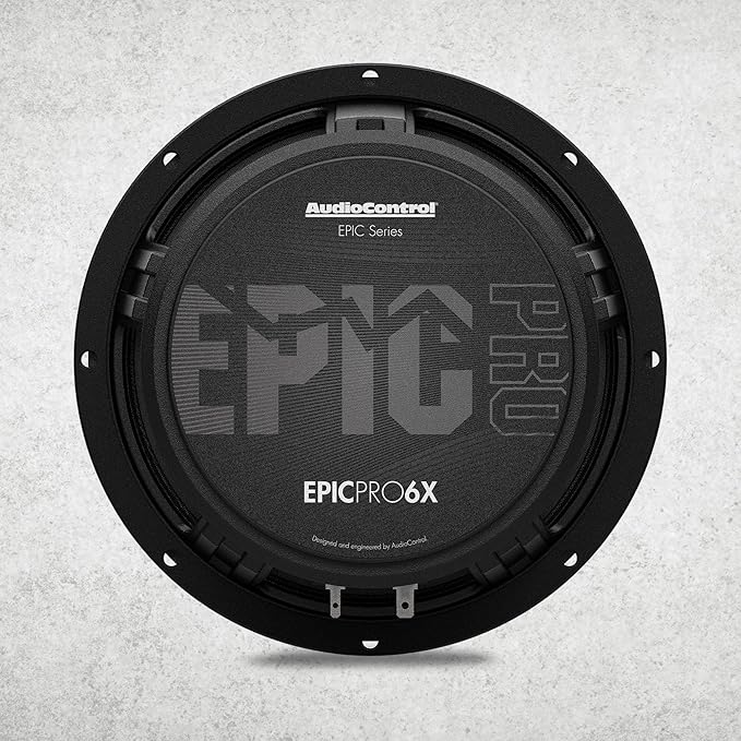 AudioControl EPICPRO6X Epic PRO 6.5” Midrange Car Speakers Set (Pair), 300W Max, 4 Ohm, Rear or Front Door Speakers for Truck or Car Audio System, Pro Audio High SPL Component Speakers