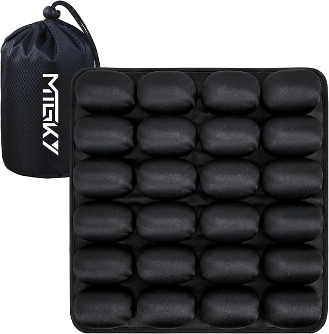 Sondor Travel Cushion,Portable & Adjustable Airplane seat Cushion for Long Flights,Inflatable Cushion for Wheelchair, Travel,Driving