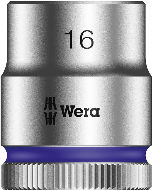WERA 05003973001 Belt B 4 Zyklop Socket Set, 3/8" Drive, 9 Pieces