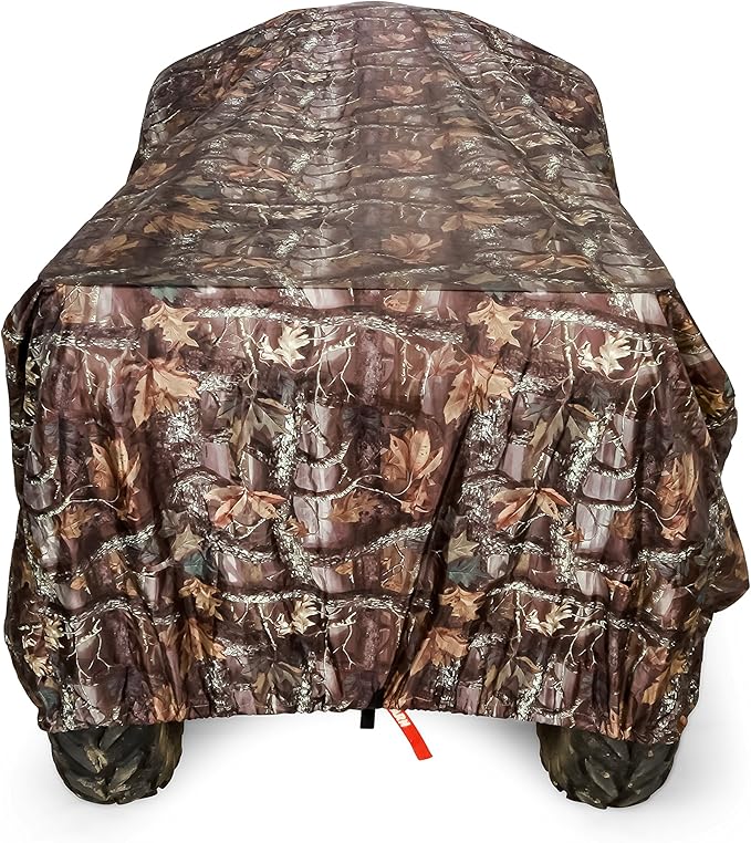 Black Boar ATV Cover - Features Waterproof Polyurethane Coating for Protection Against The Weather - Sewn-in Straps & Buckles - Jungle Camo, Large Up to 450cc (66019)