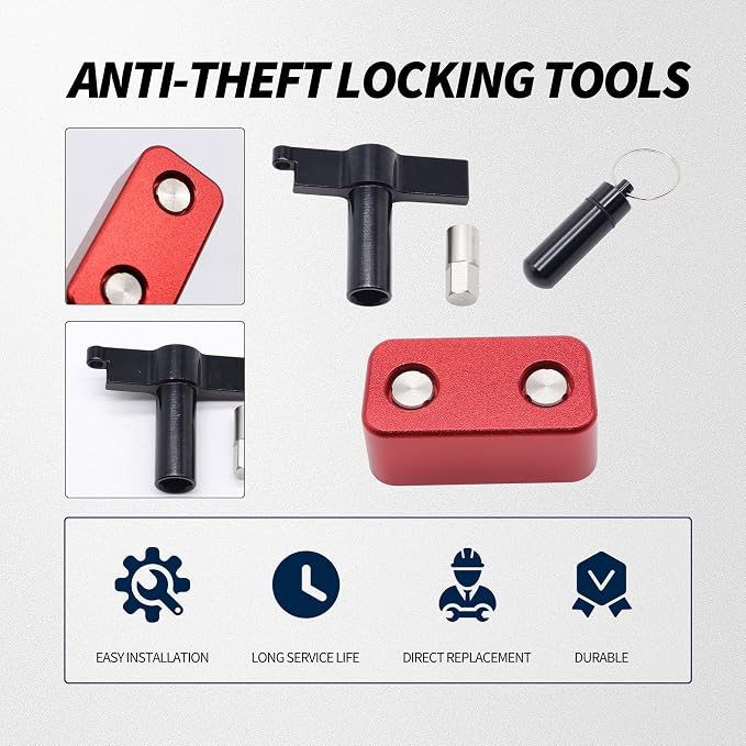 OBD2 Port Anti-Theft Lockout Tool/Protector, Version 2 Universal Fit for All Non-GM Vehicles, Aluminum Alloy Anti-Pry OBD-II Port Lock, Easy Install with Special Tool – Not Compatible with GM