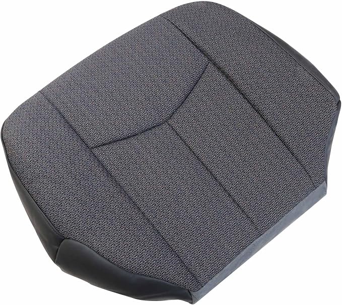 GXARTS Driver & Passenger Bottom & Top Lean Back Replacement Seat Covers Fit for Chevy Silverado GMC Sierra 1500 2500HD 3500HD 2003 2004 2005 2006 2007 Cloth Gray #69C