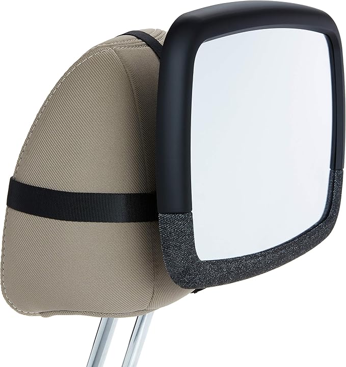 Munchkin Baby Car Mirror for Rear Facing Car Seats,Pivot 360 Baby in-Sight Adjustable Auto Mirror,Black,(Pack of 4)