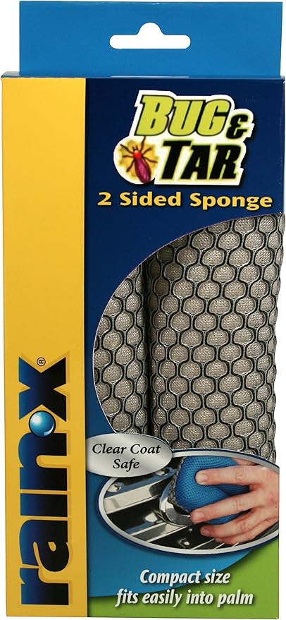 Rain-X 45122X Two-Sided Bug and Tar Sponge,(Pack of 6)