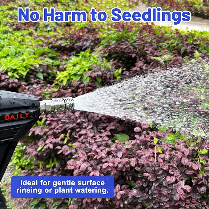 Tool Daily Pressure Washer Nozzle Tips for Soft Wash, Pressure Washer Short Gun with Mini Foam Cannon