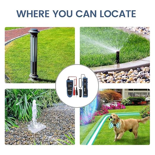Underground Wire Locator & Cable Tester F02 Pro with Rechargeable 1100mAh Battery for Locating Wires & Control Cables