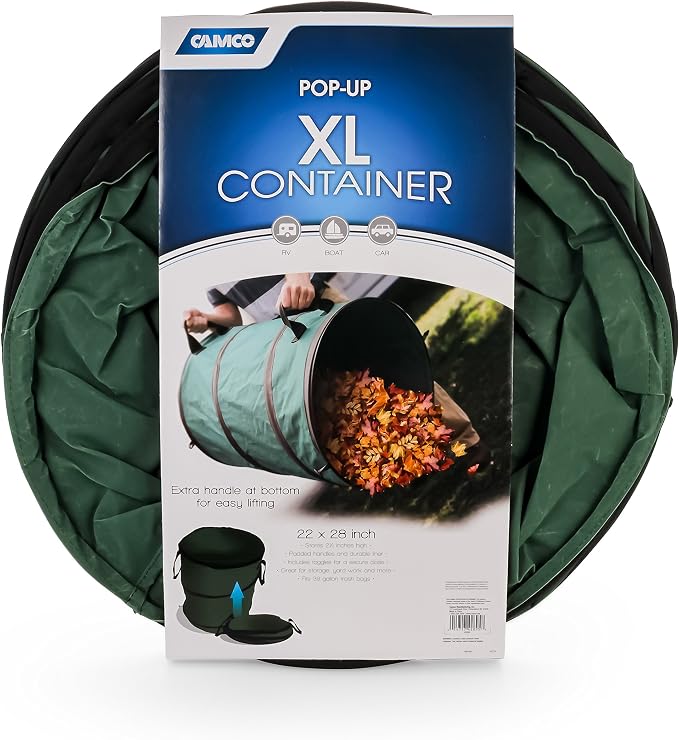 Camco 42895 XL Collapsible Container-22 X 28", Green