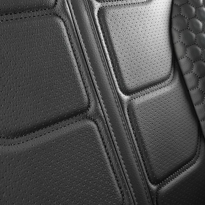 LINGVIDO Tacoma Seat Covers 2016-2022 2023,Fit for Tacoma Seat Cover Crew Cab/Double Cab Brown for Pickup Truck Waterproof Leather Accessories Front Black