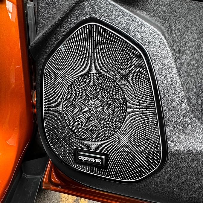 YOUTOOCAR Stainless Steel Speaker Covers Trim Compatible with Chevrolet Trax 2024-2025 Accessories (Black)