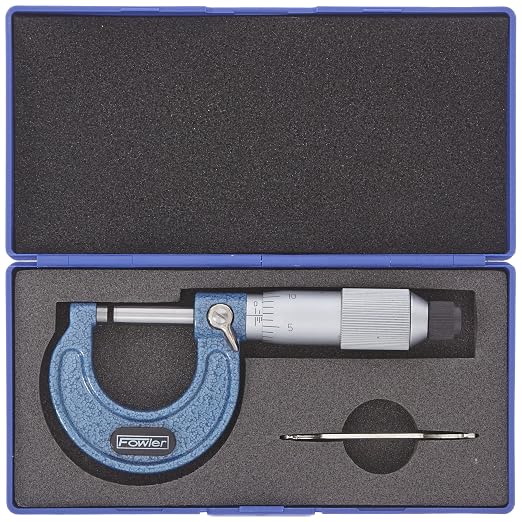 Fowler 52-253-001-1, Premium Outside Inch Micrometer with 0-1" Measuring Range